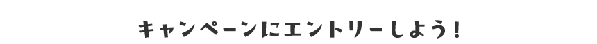 キャンペーンにエントリーしよう！